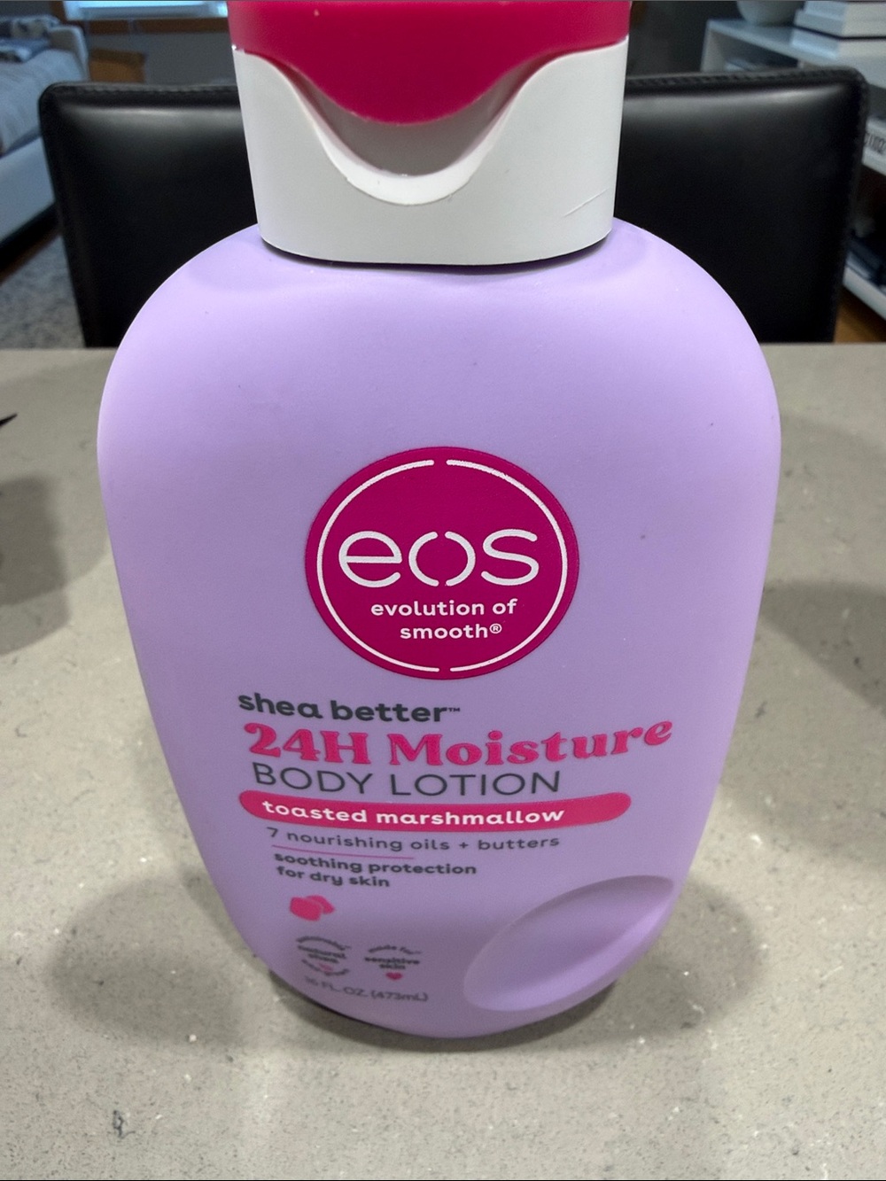 eos Shea Better 24H Moisture Body Lotion-Toasted Marshmallow. New/Unopened